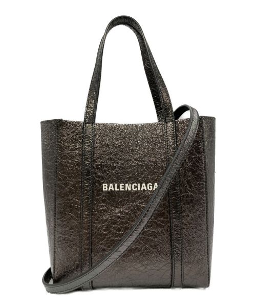 BALENCIAGA（バレンシアガ）BALENCIAGA (バレンシアガ) メタッリック2WAYバッグ シルバーの古着・服飾アイテム