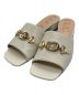 GUCCI（グッチ）の古着「Zumi leather slide sandal」｜ホワイト