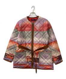 POLO RALPH LAUREN（ポロ・ラルフローレン）の古着「Tricot Quilted Bomber Jacket」｜マルチカラー