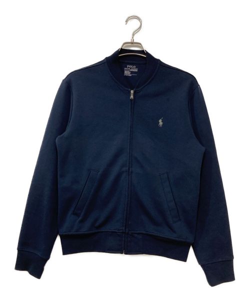 POLO RALPH LAUREN（ポロ・ラルフローレン）POLO RALPH LAUREN (ポロ・ラルフローレン) スウェットブルゾン ネイビー サイズ:Sの古着・服飾アイテム