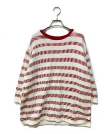 Porter Classic（ポータークラシック）の古着「BORDER KNIT LONG SLEEVE」｜レッド