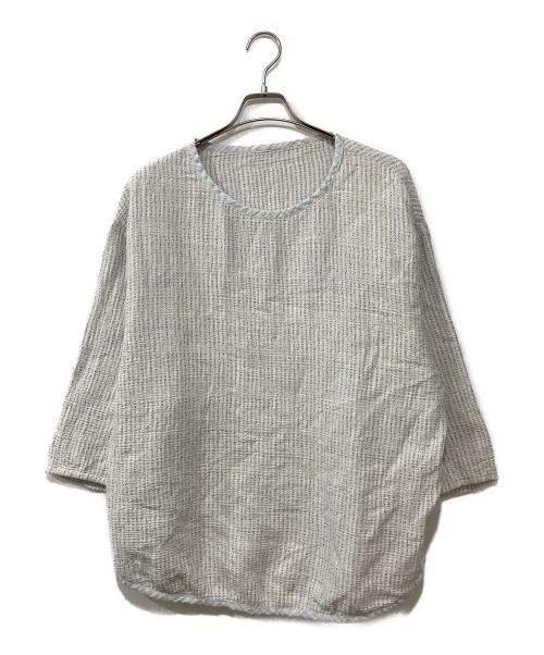 Porter Classic（ポータークラシック）Porter Classic (ポータークラシック) SASHIKO SUPER LIGHT SWEAT SHIRT ホワイト サイズ:3の古着・服飾アイテム