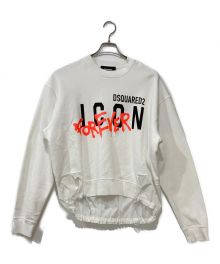 DSQUARED2（ディースクエアード）の古着「ICON FOREVER Sweatshirt」｜ホワイト