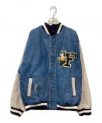 LEVI'Sリーバイス）の古着「FELIX THE CAT RV LETTERMAN JACKET」｜インディゴ