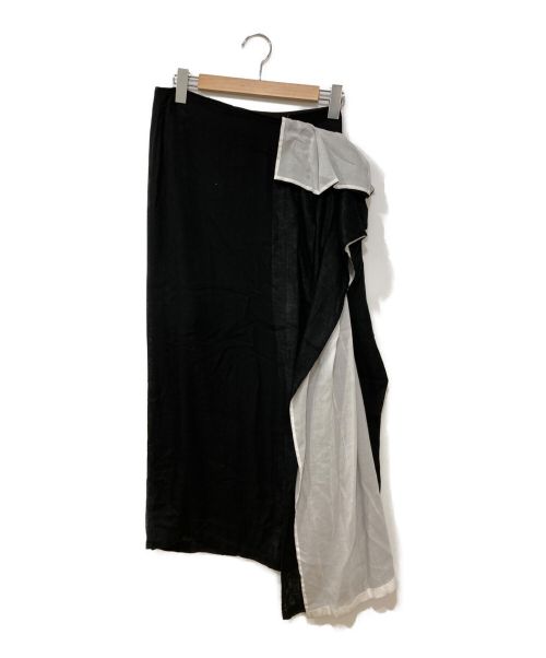 YOHJI YAMAMOTO（ヨウジヤマモト）YOHJI YAMAMOTO (ヨウジヤマモト) PLEATED LONG S ブラック サイズ:Sの古着・服飾アイテム