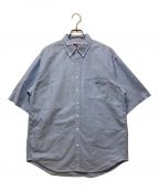 THE NORTHFACE PURPLELABELザ・ノースフェイス パープルレーベル）の古着「Cotton Polyester OX B.D. Big H/S Shirt」｜ブルー