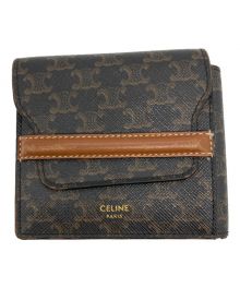 CELINE（セリーヌ）の古着「フラップ オリガミウォレット」｜ブラウン