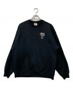 NIKE×stussyナイキ×ステューシー）の古着「Fleece Crew Sweatshirt」｜ブラック