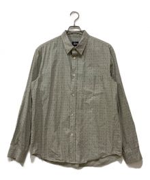 OLD STUSSY（オールドステューシー）の古着「総英字シャツ」｜グリーン