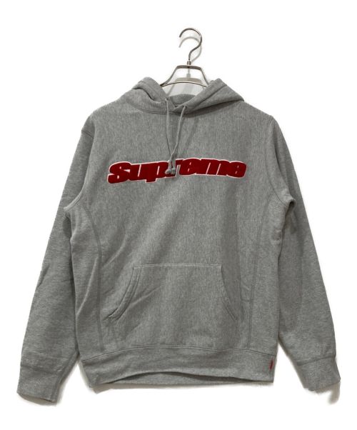 SUPREME（シュプリーム）Supreme (シュプリーム) 19SS Chenille Hooded Sweatshirt Hoodie グレー サイズ:Mの古着・服飾アイテム