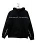 Supreme（シュプリーム）の古着「18AW Text Stripe Hooded Sweatshirt」｜ブラック