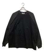 Name.ネーム）の古着「RAGLAN SLEEVE L/S BIG TEE」｜ブラック