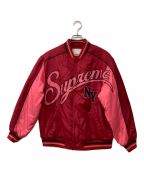 SUPREMEシュプリーム）の古着「Contrast Script Varsity Jacket」｜レッド