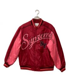 SUPREME（シュプリーム）の古着「Contrast Script Varsity Jacket」｜レッド