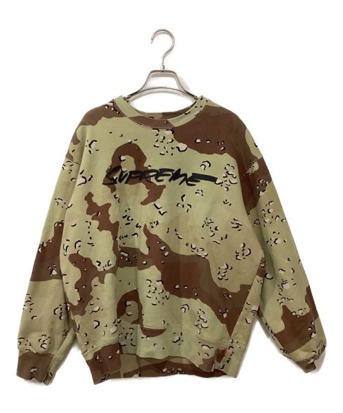 SUPREME（シュプリーム）Supreme (シュプリーム) FUTURA LOGO CREWNECK CHOCOLATE CAMO ベージュ サイズ:Mの古着・服飾アイテム