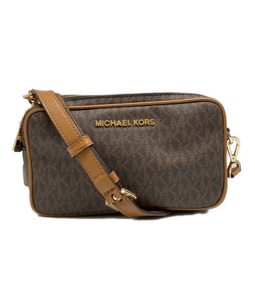 MICHAEL KORS（マイケルコース）MICHAEL KORS (マイケルコース) ショルダーバッグ ブラウンの古着・服飾アイテム