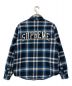 SUPREME (シュプリーム) 17AW Quilted Arc Logo Flannel Shirt スカイブルー サイズ:L：14800円