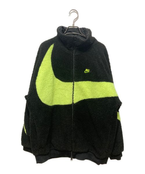 NIKE（ナイキ）NIKE (ナイキ) VM SWOOSH FULL ZIP JACKET ブラック×ボルト サイズ:XLの古着・服飾アイテム