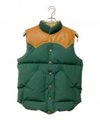 RockyMountainFeatherBed×DUFFERロッキーマウンテンフェザーベッド×ダファー）の古着「ダウンベスト」｜グリーン