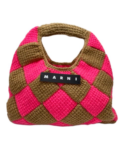 MARNI（マルニ）MARNI (マルニ) MARKET DIAMOND BAG ショッキングピンクの古着・服飾アイテム