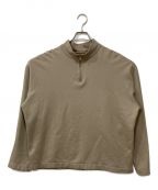 AURALEEオーラリー）の古着「ELASTIC HIGH GAUGE SWEAT HALF ZIP P/O」｜ベージュ