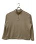 AURALEE（オーラリー）の古着「ELASTIC HIGH GAUGE SWEAT HALF ZIP P/O」｜ベージュ