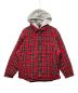 SUPREME（シュプリーム）の古着「23AW Tartan Flannel Hooded Shirt」｜レッド