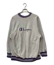 Champion REVERSE WEAVE（チャンピオン リバース ウィーブ）の古着「刺繍ロゴリバースウィーブスウェット」｜グレー