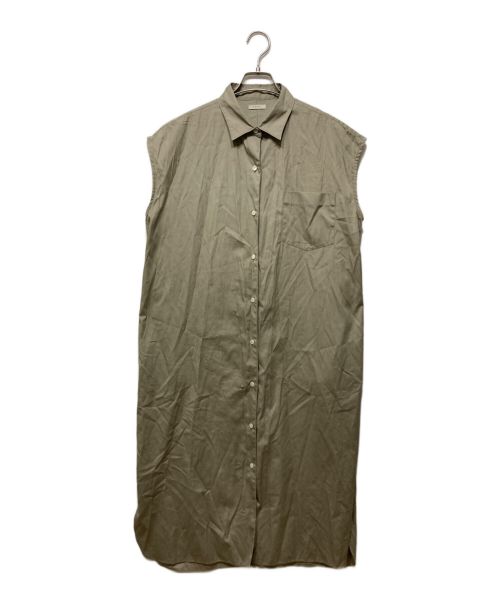 leno（リノ）leno (リノ) ノースリーブシャツワンピース ベージュ サイズ:00の古着・服飾アイテム