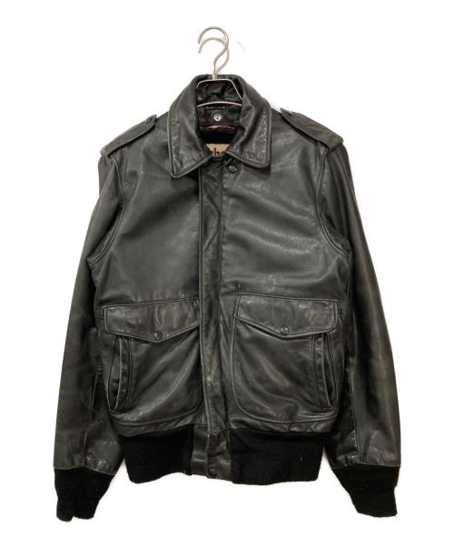 Schott（ショット）Schott (ショット) ライナー付A-2ジャケット ブラック サイズ:36の古着・服飾アイテム