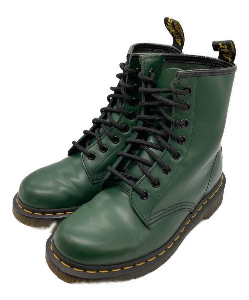 Dr.Martens（ドクターマーチン）Dr.Martens (ドクターマーチン) 8ホールブーツ グリーン サイズ:23.5cmの古着・服飾アイテム