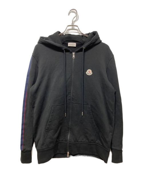 MONCLER（モンクレール）MONCLER (モンクレール) ZIP UP CARDIGAN ブラック サイズ:Lの古着・服飾アイテム