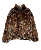 SUPREMEシュプリーム）の古着「Bandana Faux Fur Bomber Jacket」｜ブラウン