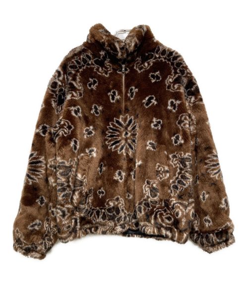 SUPREME（シュプリーム）SUPREME (シュプリーム) Bandana Faux Fur Bomber Jacket ブラウン サイズ:Lの古着・服飾アイテム