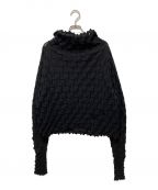 ISSEY MIYAKEイッセイミヤケ）の古着「WOOL SHELL KNIT」｜ブラック