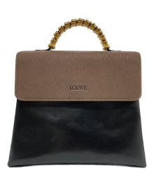 LOEWE（ロエベ）の古着「ベラスケス 2WAYハンドバッグ」｜ブラウン×ブラック