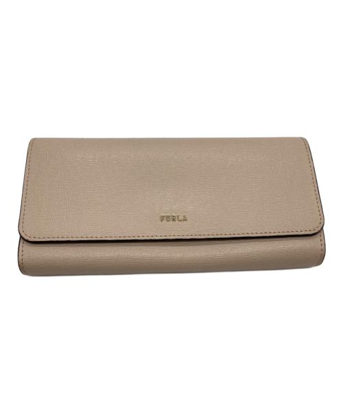 FURLA（フルラ）FURLA (フルラ) 2つ折り長財布 ベージュの古着・服飾アイテム