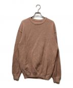 crepusculeクレプスキュール）の古着「MOSS STITCH L/S SWEAT」｜ピンク