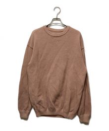 crepuscule（クレプスキュール）の古着「MOSS STITCH L/S SWEAT」｜ピンク