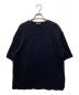 AURALEE（オーラリー）の古着「HIGH GAUGE PIQUE DOUBLE CLOTH HENLEY NECK」｜ネイビー