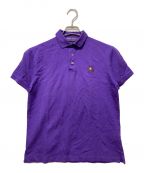 POLO RALPH LAUREN purple labelポロラルフローレンパープルレーベル）の古着「カスタムスリムフィットピケポロシャツ」｜パープル