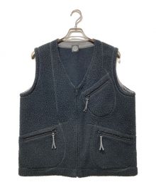 Porter Classic（ポータークラシック）の古着「FLEECE ZIP VEST」｜ブラック