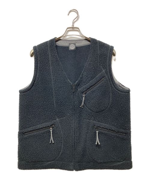 Porter Classic（ポータークラシック）Porter Classic (ポータークラシック) FLEECE ZIP VEST ブラック サイズ:Ⅿの古着・服飾アイテム