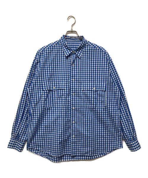 Porter Classic（ポータークラシック）Porter Classic (ポータークラシック) ROLL UP SHIRT ブルー サイズ:Lの古着・服飾アイテム