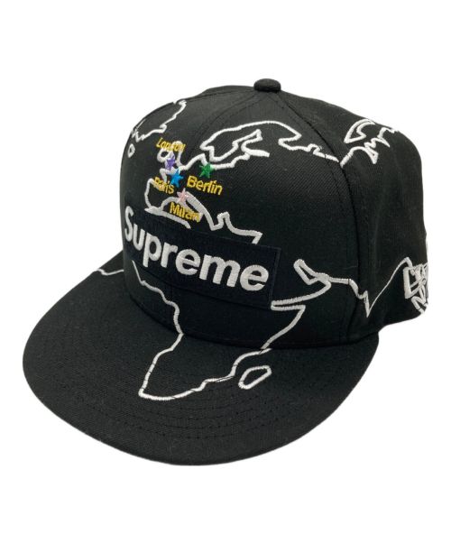 SUPREME（シュプリーム）SUPREME (シュプリーム) New Era (ニューエラ) キャップ ブラック サイズ:7 1/2(59.6cm)の古着・服飾アイテム