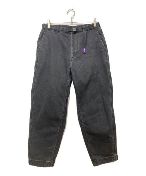 THE NORTHFACE PURPLELABEL（ザ・ノースフェイス パープルレーベル）THE NORTHFACE PURPLELABEL (ザ・ノースフェイス パープルレーベル) Webbing Belt Denim Wide Tapered Pants グレー サイズ:81の古着・服飾アイテム