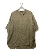 COLINAコリーナ）の古着「KEY NECK PULLOVER SHIRT」｜カーキ