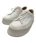 JIL SANDER（ジルサンダー）の古着「Vulcanized Leather Sneakers」｜ホワイト