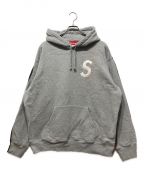 SUPREMEシュプリーム）の古着「S Logo Split Hooded Sweatshirt」｜グレー