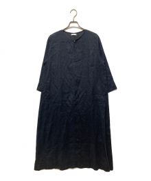 fog linen work（フォグリネンワーク）の古着「リネンワンピース」｜ネイビー